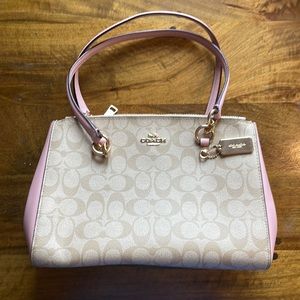Coach Signature Etta Carryall in Pink